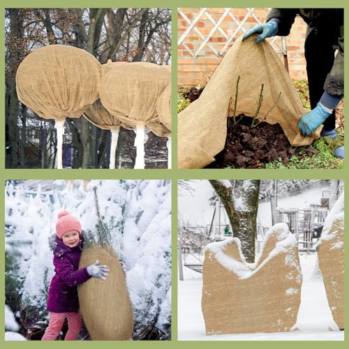 Buryeah 1 Pack 72 Inch X 33 ft Burlap Fabrics Roll Natural Jute Garden - Image 4