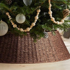 Hommtina Christmas Tree Collar- 42",Christmas Tree Base Christmas Basket Collar for Home, Living Room,for Covering Tree Stand (Brown4, 42 in) by Hommtina