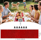10 Packs 12 x 72 inches Red Sequin Table Runner - Image 4