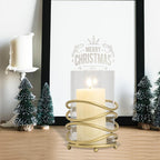 Hurricane Glass Pillar Candle Holder - Image 5