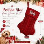 Personalized Dog Christmas Stockings - Custom Pet Paw Stocking for Puppy - Image 4