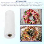 MECCANIXITY 3pcs 10 Inch Poly Burlap Mesh for Wreath, Decorative Mesh Fabric Ribbon 10 Yard for Fall Easter Christmas Flower Bow, White - Image 5