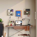 4 Packs Hanging Wall File Organizer with Hooks, Magazine Rack ,Mail Basket - Image 7