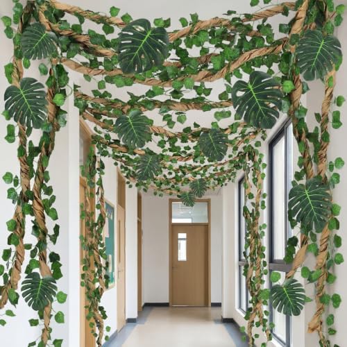 1 Set Jungle Theme Party Decoration Vine for Classroom,Modern by Humyoun