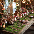 1 Pcs Fake Moss Bark Table Runner Halloween Enchanted Forest - Image 6