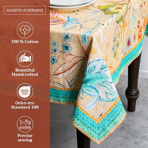 Maison d' Hermine Table Cloth Rectangle Table Reusable 100% Cotton 54"x72" - Image 2