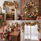 Thiccywoov 6 ft Prelit Christmas Gingerbread Man Garland with Light - Image 5