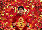 Chinese New Year 2027 Backdrop 8x6FT Red Lantern Traditional Happy Lunar New Year Photography Background Chinese Spring Festival Party Decorations Supplies Photo Props - Image 3