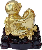 Betterdecor Gold Color Feng Shui 12 Chinese Zodiac Animal Statue Figurine Home Office Decoration and Gift for New Year Holidays and Birthday (Zodiac Monkey) - Image 3