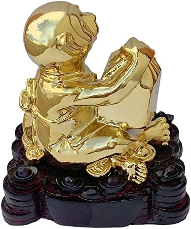 Betterdecor Gold Color Feng Shui 12 Chinese Zodiac Animal Statue Figurine Home Office Decoration and Gift for New Year Holidays and Birthday (Zodiac Monkey) - Image 3