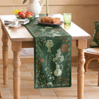 ISAENNE Designer French Linen Table Runner,87"x12"-Nocturne - Image 3