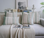 Cethom Boho Throw Pillow Covers 20x20 Inch Set of 2, Sage Green Textured Decorative Couch Pillow Cases for Farmhouse Home Decor, Accent Cushion Cover for Sofa, Bed, Living Room, Bedroom - Image 6