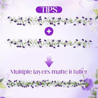 6 Pcs 6 ft Artificial Morning Glory Flower Vine Garland Decor - Image 4