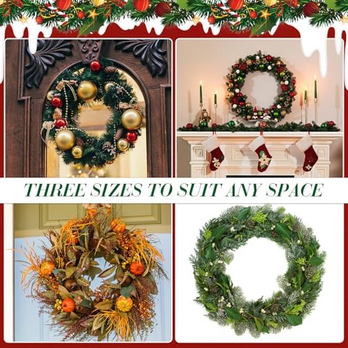 12 Pack Wire Wreath Frames 8 12 16 Inch with Paddle Wire and Tool - Image 7