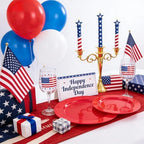 FLOWERCAT 60PCS Red Plastic Plates - Heavy Duty Red Plates Disposable for Party - Include 30PCS 10.25inch and 30PCS 7.5inch for 30 guests Birthday Party & Events &4th of July - Image 6