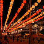 Red Lantern String Lights 19.6ft/6m 40 LEDs Hanging Lanterns Battery Operated String Lights with Remote Control for Chinese New Year,Spring Festival,Wedding,Party Decoration,Christmas - Image 7