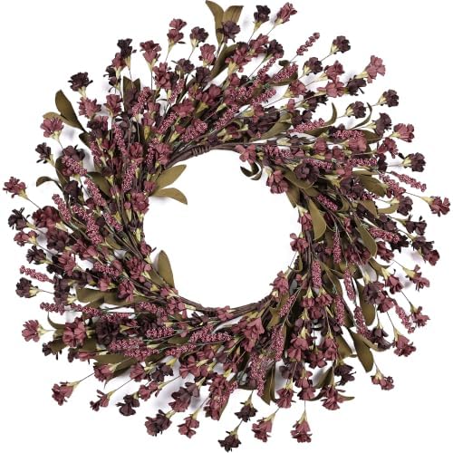 Artgar Fall Wreath, 24 Inch Fall Wreaths for Front Door by ArtgarArtificialPlantDecorations