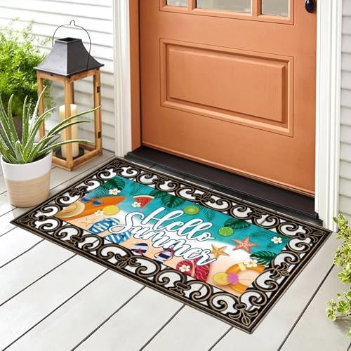 12Pcs Doormat Inserts Seasonal Entrance Doormats Interchangeable Welcome Doormats Welcome Mat Outdoor for Fall Christmas Front Door Outdoor Indoor 22in x 10in All Season and Holiday - Image 4