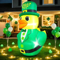 5FT St Patricks Inflatables Duck Outdoor Decorations Blow Up Decor by Wabolay
