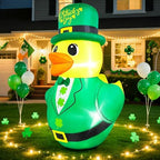 5FT St Patricks Inflatables Duck Outdoor Decorations Blow Up Decor by Wabolay