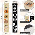 One-Piece Reversible Fall Halloween Porch Sign, Outdoor Decor - Image 2