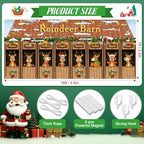 HunnmingRe 16 x 7ft Christmas Garage Door Cover, Reindeer - Image 2
