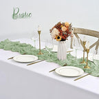 30 Pack Sage Green Table Runner 10Ft Cheesecloth Table Runner Boho Gauze Table Runners Romantic Long Cheese Cloth Sheer Fabric Table Runners for Wedding Party Bridal Shower - Image 7
