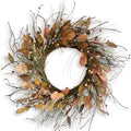 26 Inch Fall Wreath for Front Door Large Full Magnolia Leaf Wreath by Huashen