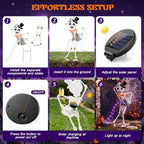 Lewondr 35" Skeleton Halloween Decorations Outdoor - Image 5