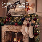 Gemscream 12 Pcs Classic Tartan Assorted Christmas Ornament Balls 3.15 Inch - Image 4