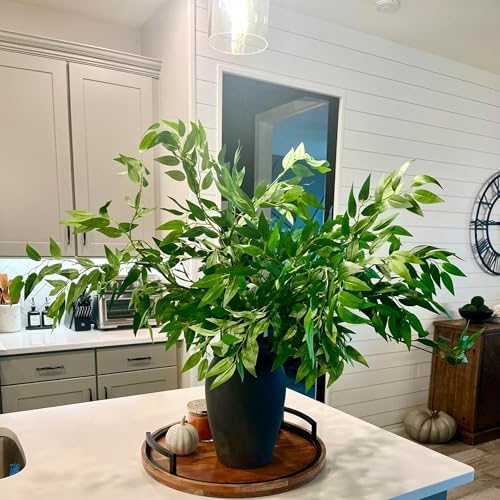 130pcs Italian Ruscus Greenery Stems 68cm Artificial Smilax Greenery Branch - Image 7
