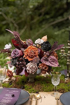 Ling's moment Artificial Wedding Fall Flowers Deluxe Combo, Hollween Decor - Image 2