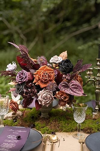 Ling's moment Artificial Wedding Fall Flowers Deluxe Combo, Hollween Decor - Image 2