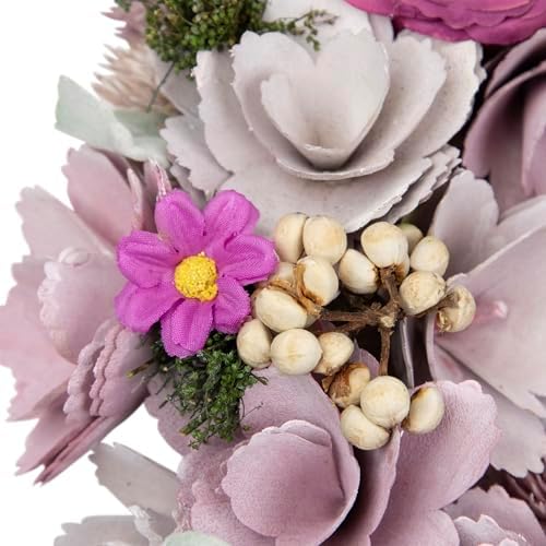 Northlight Wooden Floral Artificial Spring Wreath Dried Foliage 13.5" - Image 7