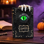 Halloween Spellbook Statue 8.6" LED Color Changing Resin Gothic Table Decor - Image 4
