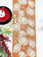Enliven Handmade Beaded Table Runner, 13x36 Inches Lightweight Decorative Pumpkin Fall Table Runner, Perfect for Dining/Wedding/Party/Everyday Use & Easy to Clean, Elegant Beaded Runner - Image 3