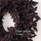 Fall Decor - Fall Wreaths for Front Door - 24 Inch Halloween Plum Wreath - Image 3