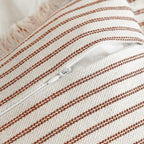 YEENAASY Throw Pillow Covers 18x18 Boho Striped Pillow Cases with Tassel - Image 3