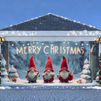 Christmas Garage Door Banner 6x13FT, Cute Christmas Gnomes with Gifts, Large Holiday Garage Door Cover for Outdoor Xmas Decorations, Winter Driveway & Home Exterior Decor - Image 2