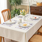 Eiffel Tower Spring Placemats Set of 6, 12x18 Inch Summer Lavender Table Place Mat Purple Washable Non-Slip Heat Resistant Fabric Placement Mats for Dining Kitchen Indoor Outdoor Decor - Image 7