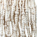 48Ft Christmas Wood Bead Garland Rustic Holiday Decor for Tree (Beige) by Unknown