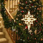 Christmas Window Silhouette Lights, Lighted Star of Bethlehem Double Sided Decorations with 50 Count Incandescent Mini Light, for Holiday Indoor Wall Door Glass Decor - Image 5