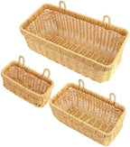 AceList Wall Hanging Basket, Boho Style Hand-Woven Hanging Storage Baskets - Set of 3, Ideal for Boho Room Decor, Kitchen, Garden, and Living Room by AceList
