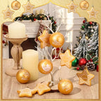 36 Pcs Eid Al Adha Decorations Eid Mubarak Decorations Ramadan Hanging Gold Moon Ornaments Plastic Star Ramadan Islamic Decor for Home Window Islamic Muslim Tree Party Decor - Image 5