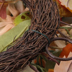 zjlmit 22" Fall Wreaths for Front Door with Pumpkin Sunflower Maple Leaf - Image 4