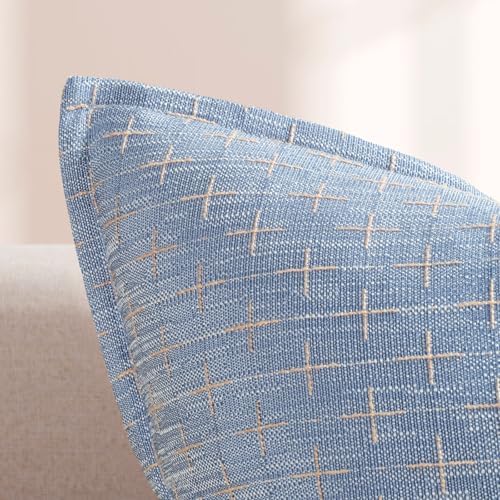 ZWJD Pillow Covers 26x26 Set of 2 Soft Polyester Textured Pillow Covers with Stylish Flange Edge Cozy Farmhouse Throw Pillows for Couch Bed Sofa Living Room - Image 2