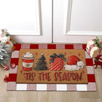 Tinideya 2 Pcs Christmas Layered Doormat Set for Front Doors - Image 3