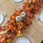 CQURE 40 Pack Fall Leaf Garland, Total 236Ft Artificial Fall Vines Autumn Garland Fall Maple Leaves Thanksgiving Decor for Home Wedding Fireplace Party - Image 5