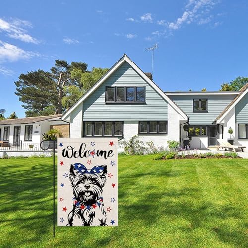 Seasonal Garden Flags Yorkie Double Sided Flags Set of 11 Holiday Farmhouse Indoor Outdoor Yard Lawn Christmas Gifts Decorations 12.5x18 Inch - Image 5