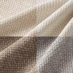 MIULEE Decorative Chenille Pillow Covers Neutral Beige 20x20 Pack of 4 - Image 2